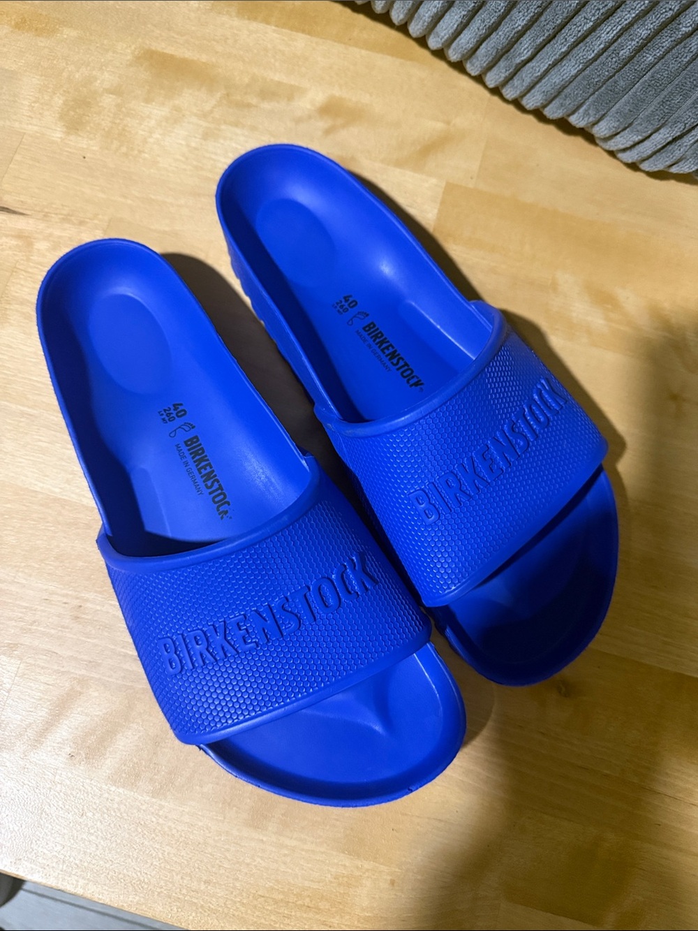 Birkenstock Royal Blue Slide Sandals for Men